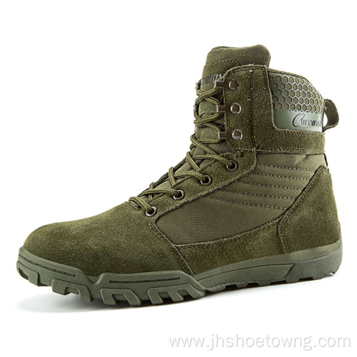 Men's Leather Military Army Tactical Outdoor Boots